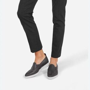 Everlane Leather Street Shoe (Grey, women’s)